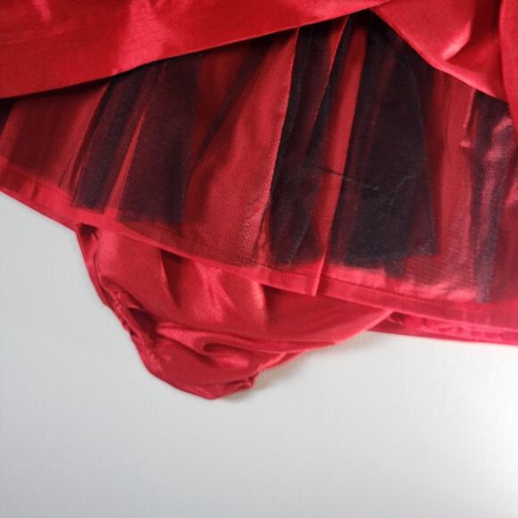 Edgehill Collection Red Taffetta Dress - Picture 4 of 6